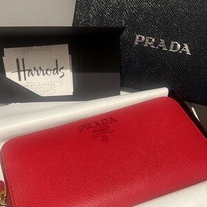 Prada Red Wallet